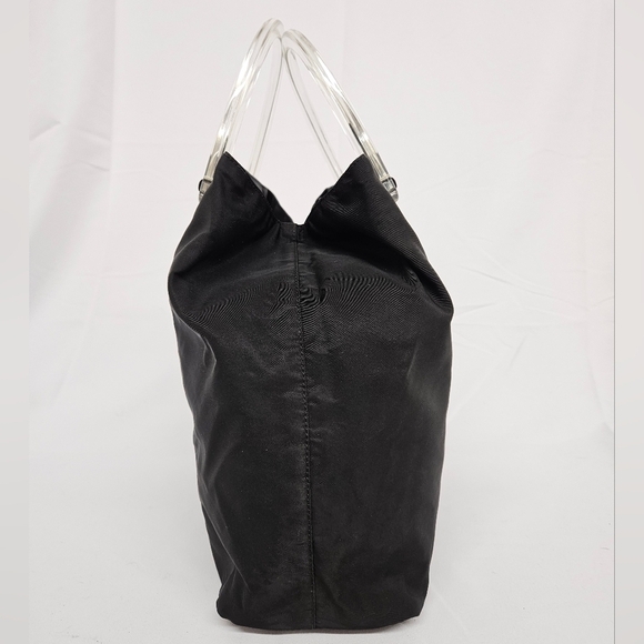 Prada Tessuto Nylon and Lucite Evening Tote Bag in Black - Picture 7 of 17